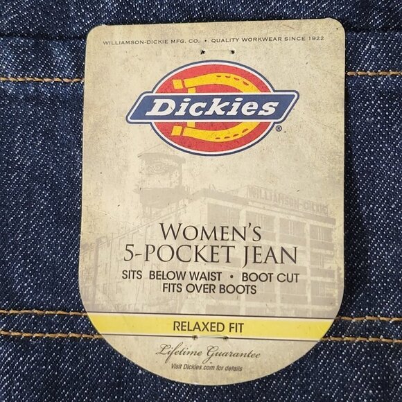 2/$30 Dickies 5 Pocket Relaxed Fit Jeans Size 8P - Picture 6 of 8